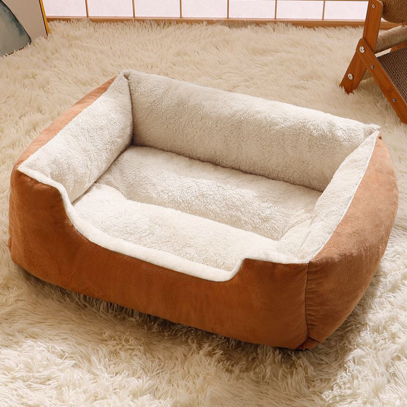Light Coffee Square Bed — gallery colorway