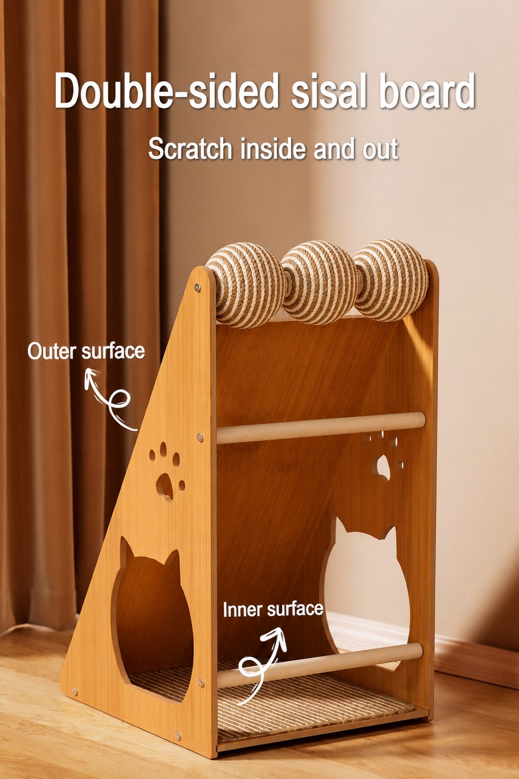 Double-sided sisal — scratch inside and out — PawLab