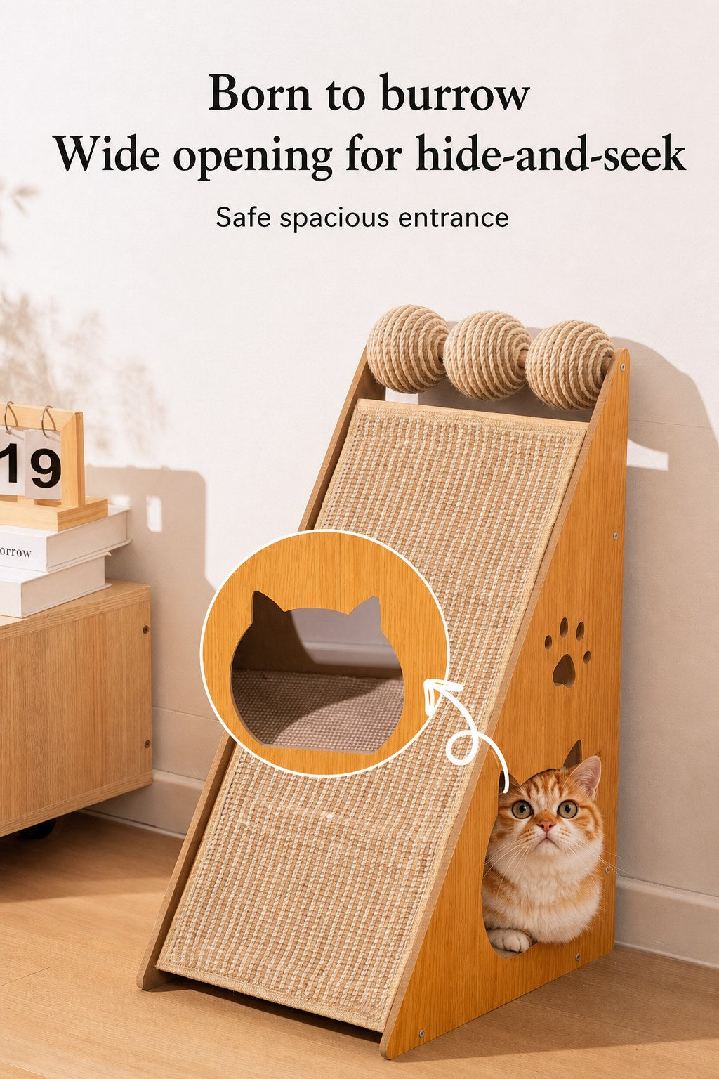Wide nest opening for hide-and-seek — PawLab