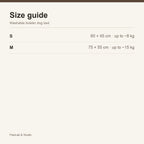 Size guide — S / M bolster dog bed — PawLab