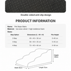 Pet slope stairs size chart 2/3/4 step — PawLab
