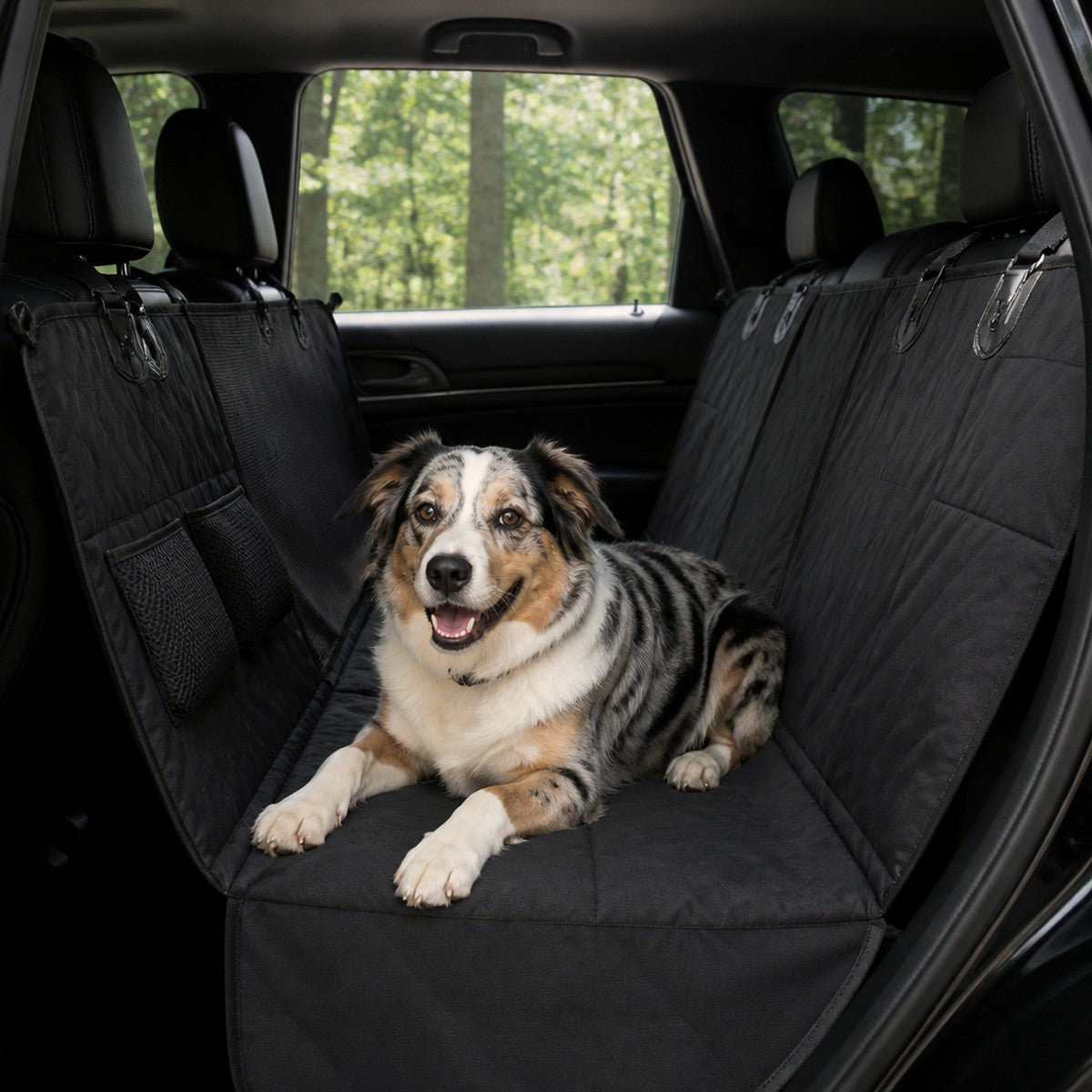 Waterproof Rear-Seat Car Hammock — w4-02-04-scale — PawLab lifestyle