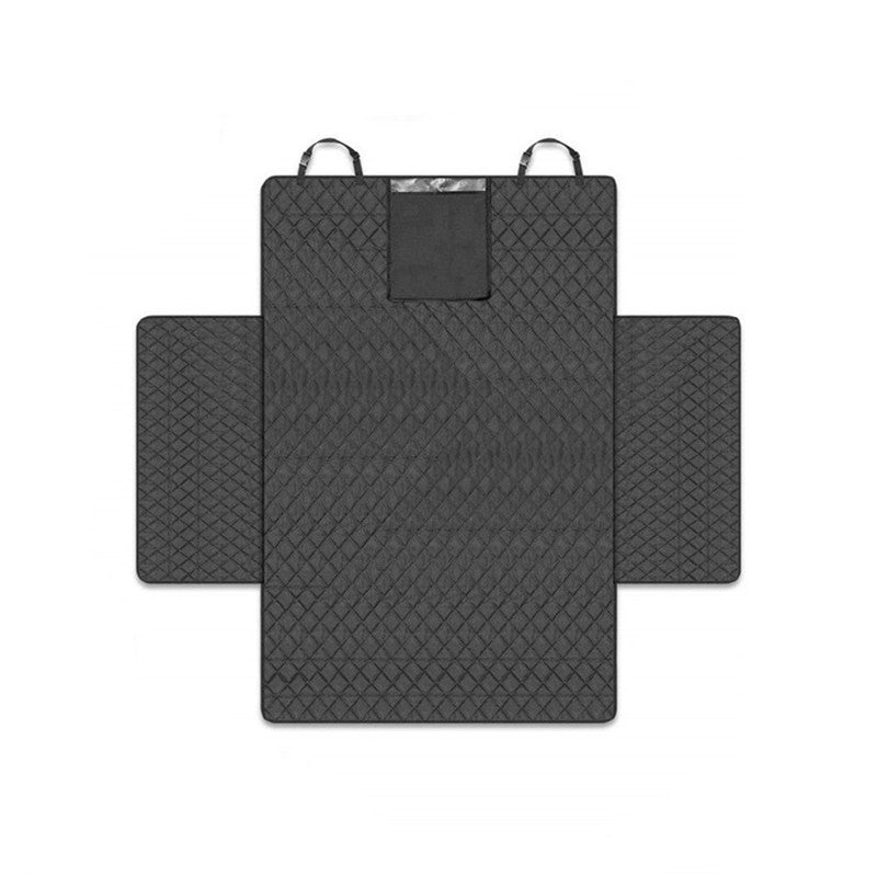 Black 600D Oxford fully covered — laid flat — PawLab
