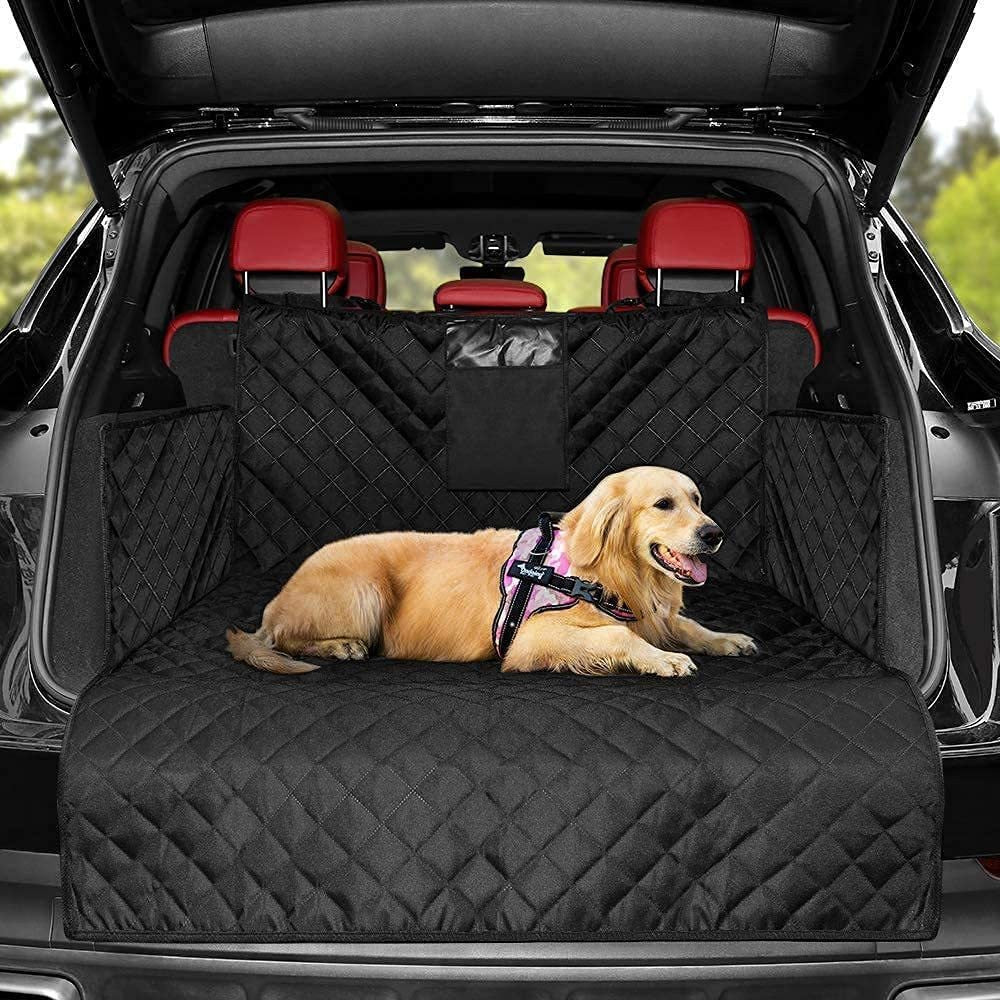 Black 600D Oxford fully covered — in cargo — PawLab