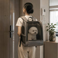 Foldable Backpack Pet Carrier — w4-03-01-hero — PawLab lifestyle
