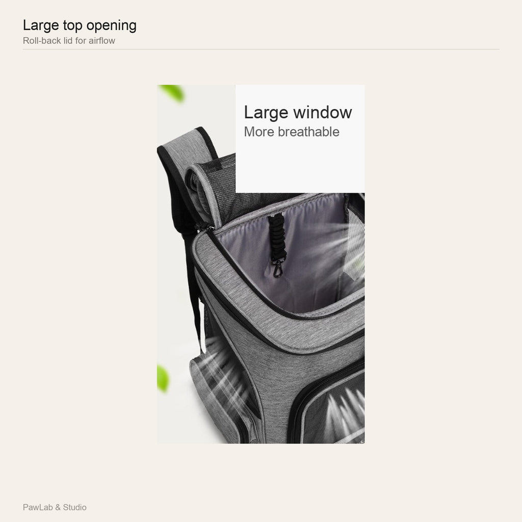 Large top opening — more airflow — PawLab