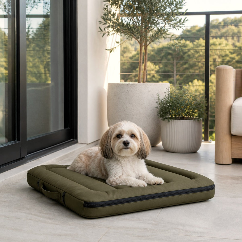 Zip-Fold Travel Pet Bed — w4-04-04-scale — PawLab lifestyle