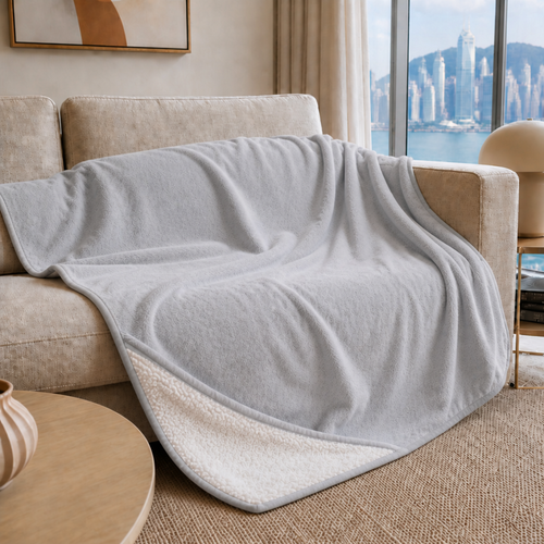 Light Grey — flannel waterproof throw — PawLab