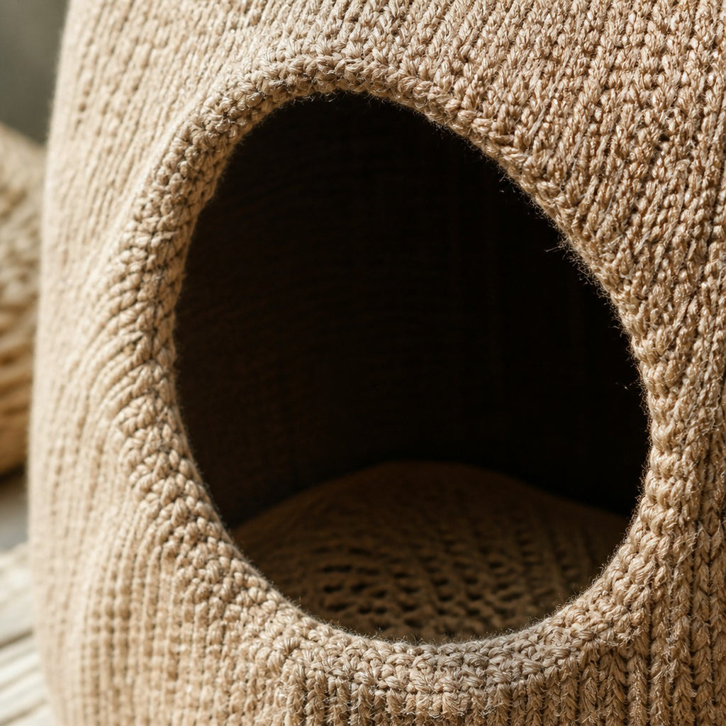 Knit Tent Cat Nest — w5-01-03-detail — PawLab lifestyle