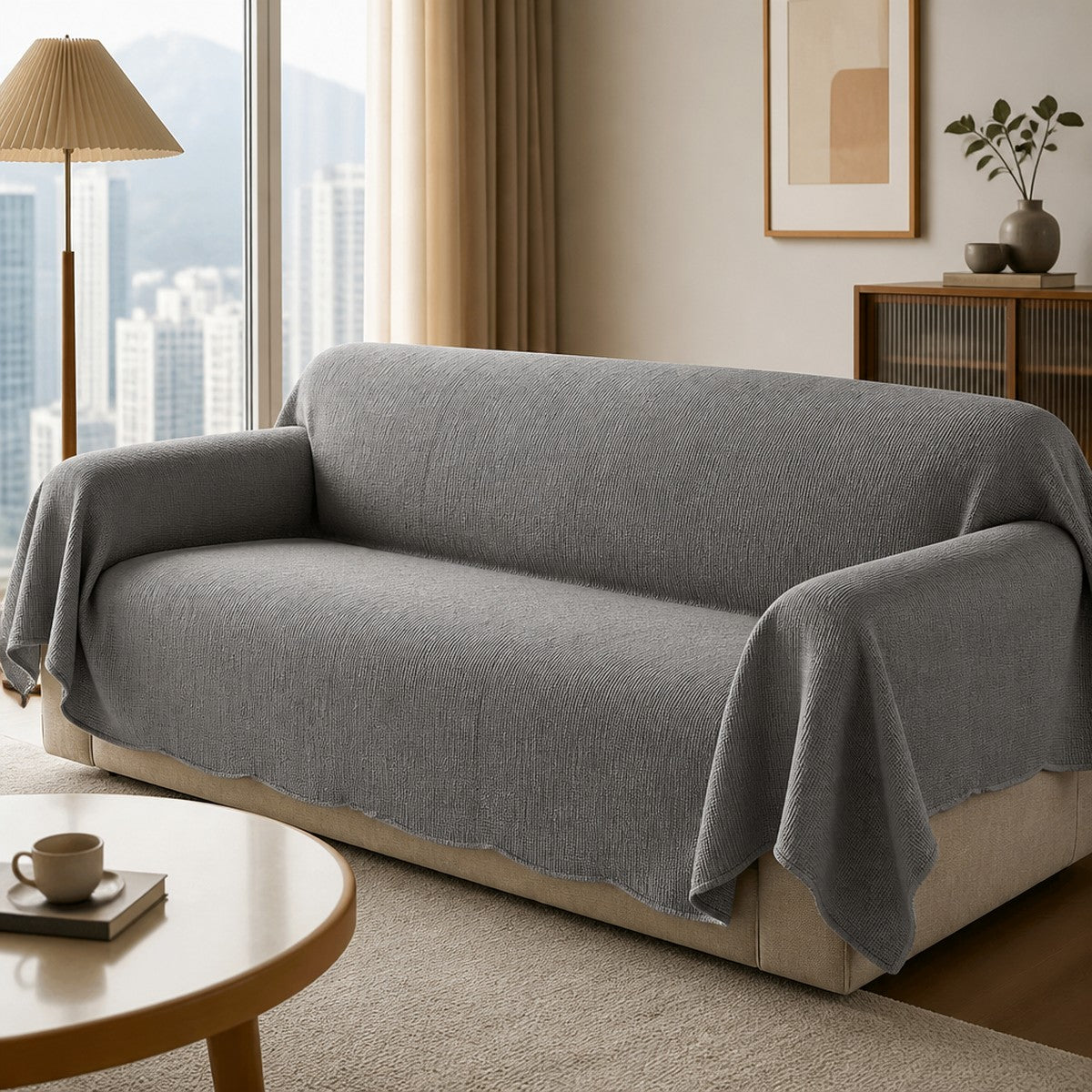 Solid One-Piece Sofa Protector — w5-05-01-hero — PawLab lifestyle